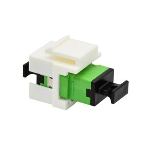 Fiber Optic Keystone Jack MPO SM Green 1