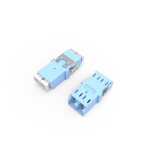 LCPC OM3 Duplex Fiber Optic Adapter 1