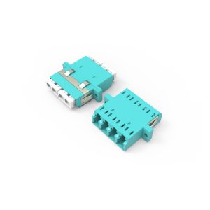 LCPC OM3 Quad Fiber Optic Adapter 1
