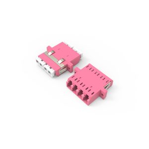 LCPC OM4 Quad Fiber Optic Adapter 2