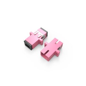 SCPC OM4 Simplex Fiber Optic Adapter 1